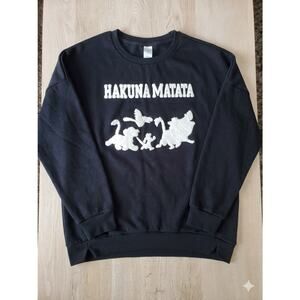 🦁 Disney Lion King "Hakuna Matata" Chenille Sweatshirt